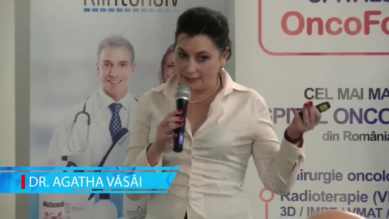 Dr. Agatha Vasai la o conferință medicală